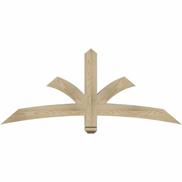 Ekena Millwork Davenport Rough Sawn Timber Gable Bracket, Douglas Fir, 60"W x 25"H x 4"D x 4"F, 10/12 Pitch GBW060X25X0404DAV00RDF - main